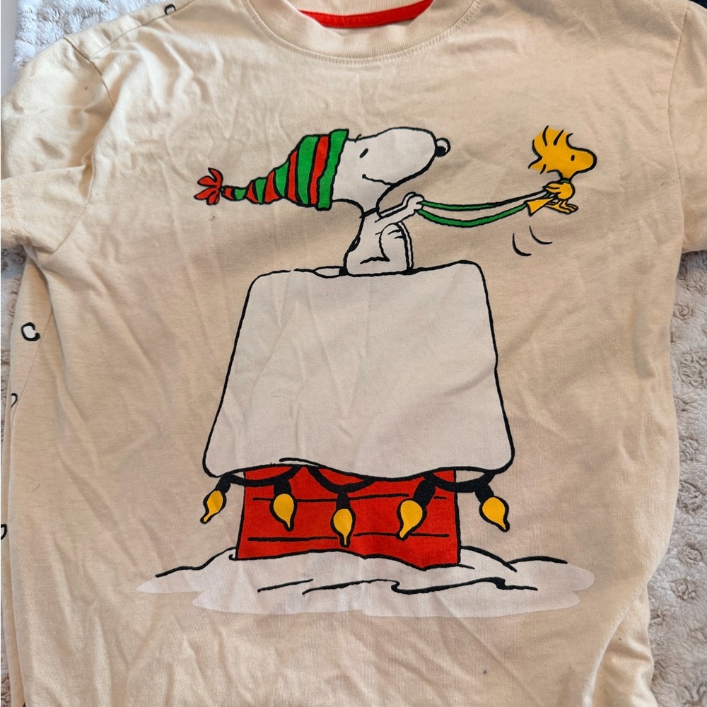 Peanuts Cream and Red Snoopy Tee